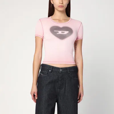 Diesel T-ele T-shirt In Powder Stretch