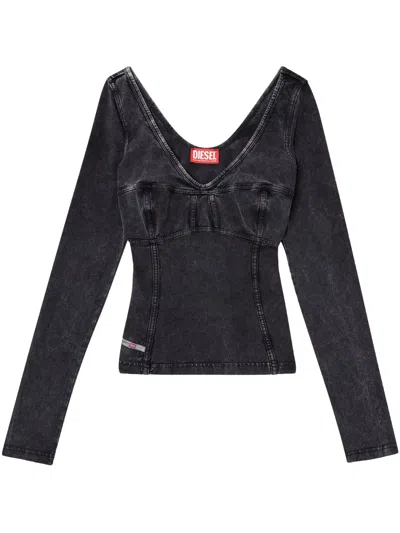 Diesel T-elin T-shirt In Black