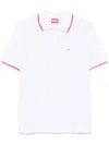 Diesel T-ferry-microdiv Polo Shirt In White