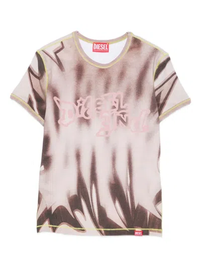 Diesel T-grafi T-shirt In Neutral