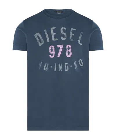 Diesel T-grim T-shirt In Blue
