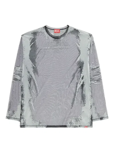 Diesel T-hassan-ls-a T-shirt In Black