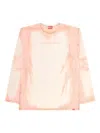 Diesel T-hassan-ls-a T-shirt In Pink