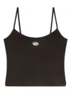 Diesel T-hupy Logo-detail Top In Black