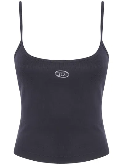 Diesel Top Woman Color Black In Multi
