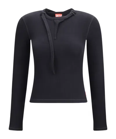 Diesel Women T Iara Ls Long-sleeved Top In Black