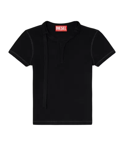 Diesel T-iaras Neck-strap Top In Black