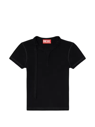 Diesel T-iaras T-shirt In Jersey In Black