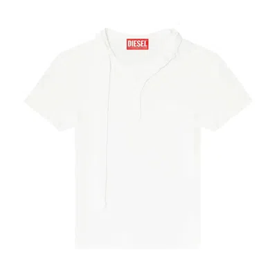 Pre-owned Diesel T-iaras Short-sleeve Top 'white' | Women's Size M