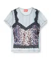 Diesel Multicolor T-ileni T-shirt In White