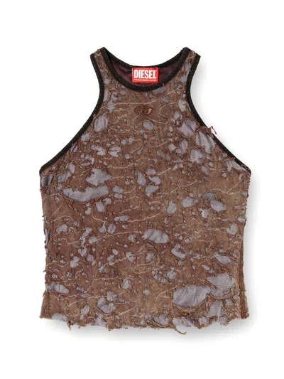 Diesel T-ilm Top Woman Brown