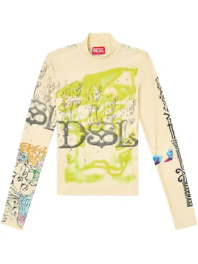 Diesel T-imun Top In Neutrals