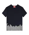 Diesel Womens 9xxa T-inlay-r1 Tulle-inlay Stretch-woven T-shirt