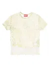 Diesel T-inlay T-shirt In Multi