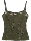 Diesel Logo-patch Distressed Tank Top