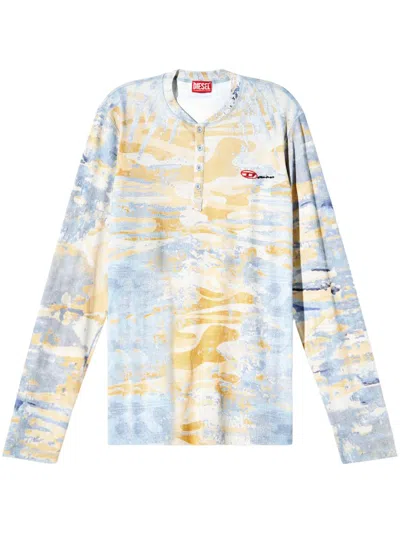 Diesel T-juser Long-sleeve T-shirt In 蓝色
