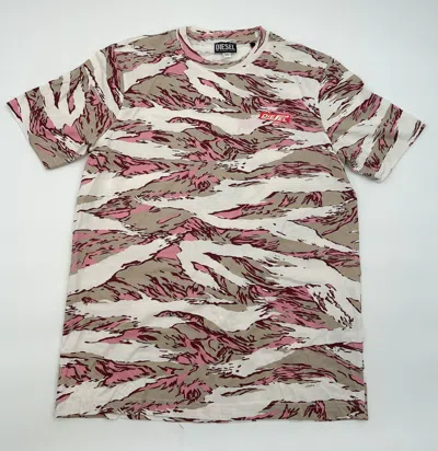 Diesel T-just T-shirt In Camouflage In Green