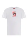 Diesel Mens 100 T-just-n11 Branded-print Cotton-jersey T-shirt In White