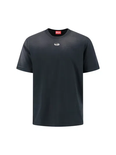 Diesel T-just-od T-shirt In 黑色