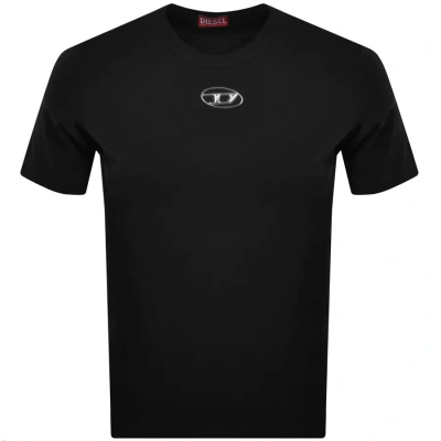 Diesel T-just-od Cotton Jersey Logo Graphic Tee In Black