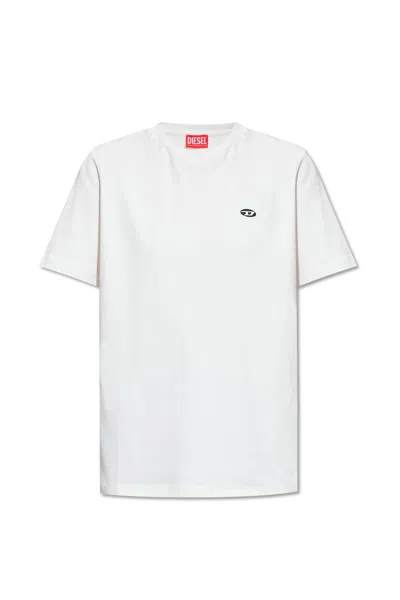 Diesel T-justine-doval-pj T-shirt In White