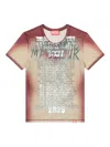 Diesel Short-sleeve Top With Lyrics Print In Brown