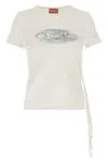 Diesel 't-laya' Crew Neck T-shirt With Graphic Print In White