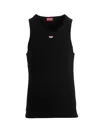Diesel Black Logo Sleeveless Tank Top