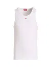 Diesel Oval-d Cotton Blend Tank Top