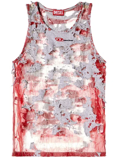 Diesel T-lifty Tank Top In White