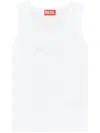Diesel 't-lins' White Top With Oval D Logo On The Front