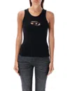 Diesel Tank Top T-lynys-od In Black