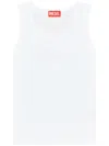 Diesel 't-lins' White Top With Oval D Logo On The Front