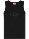 Diesel Black T-lynys-od Tank Top In Black