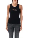 Diesel T-lynys Tank Top In Black