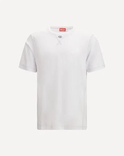 Diesel Men T-madjust-tr T-shirt In White