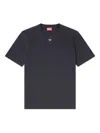 Diesel Mens 9xx T-madjust-tr Branded Cotton-jersey T-shirt In Gray