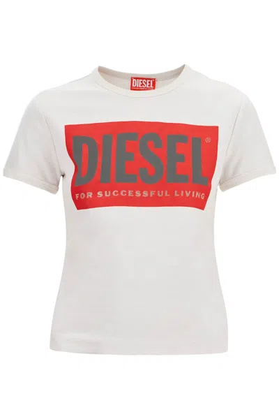 Diesel T-malun T-shirt In White