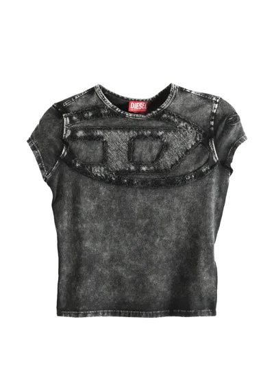 Diesel T-mely-cup T-shirt In Black