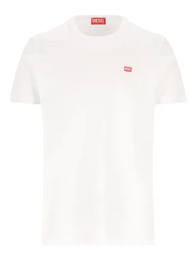 Diesel T-miegor Logo Print T-shirt In Neutral