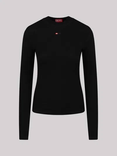 Diesel T-mokky Logo-embroidered T-shirt In Black