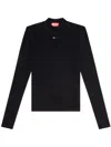 Diesel T-mokky Logo-embroidered T-shirt In Black