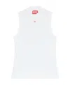 Diesel T-mokky Ribbed Tank Top In White
