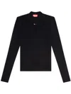 Diesel T-mokky Logo-embroidered T-shirt In Black