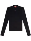 Diesel T-mokky Logo-embroidered T-shirt In Black