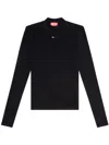 Diesel T-mokky Logo-embroidered T-shirt In Black