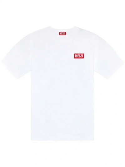 Diesel T-just-nlabel Man T-shirt White Size Xxl Cotton
