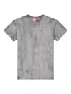Diesel T-norm Short Sleeve Shirt In Gray