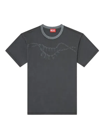 Diesel T-norm T-shirt In 灰色