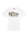 Diesel Norm Graphic Print Round Neck T-shirt In Multi